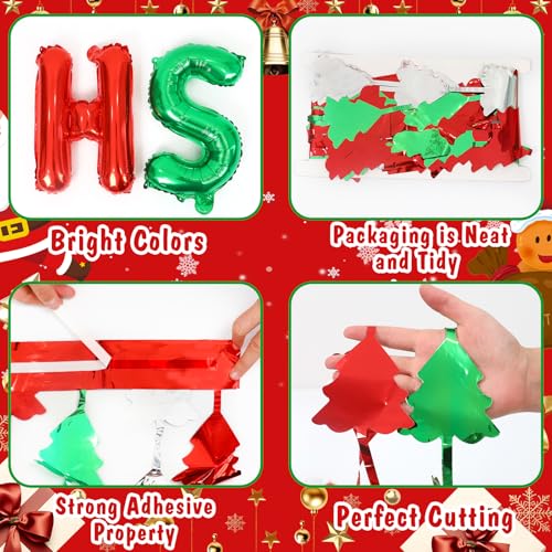 Christmas Foil Fringe Curtains with Balloons G761616
