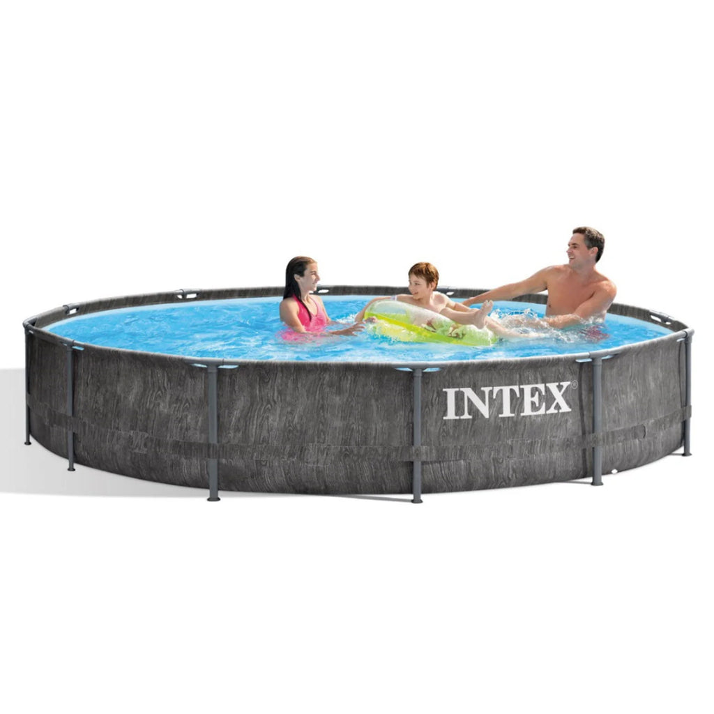12' x 30 Steel Frame Pool Set with Filter & Canopy F6613