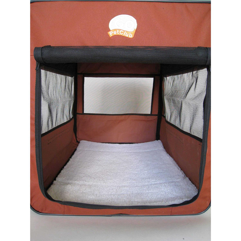 Brown 18 in. Soft Dog Crate T626