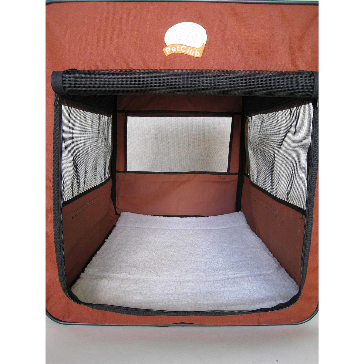 Brown 18 in. Soft Dog Crate T626