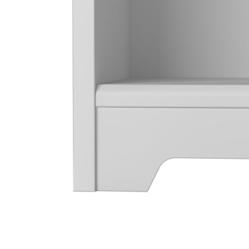 Tall 5 Shelf White Bookcase D54954