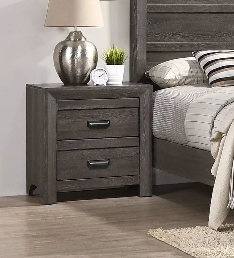Queen Size 5pc Bedroom Furniture Set with Dresser Mirror Nightstand M72467