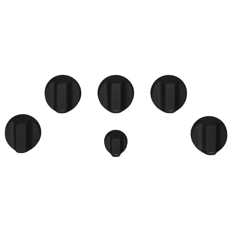 Flat Black Gas Cooktop Knob Kit V983444