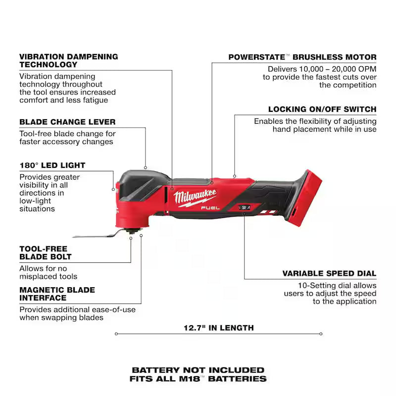 18V Cordless Brushless Oscillating Multi-Tool K922