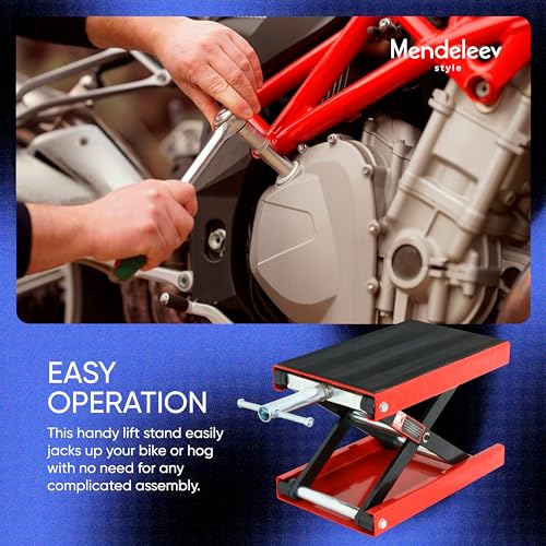 1100lb Motorcycle Scissor Lift Jack with Wide Deck E79096