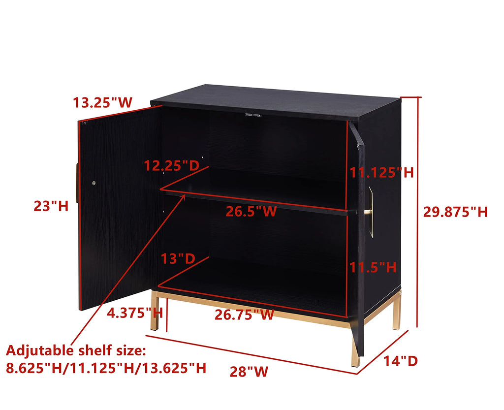 2 Door Modern Wood Accent Cabinet Z58417