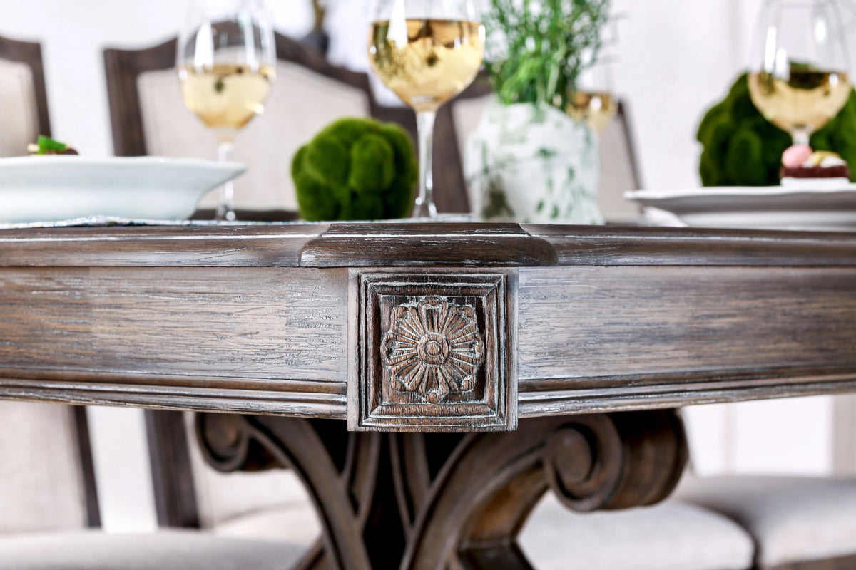 Wood Pedestal Dining Table T769