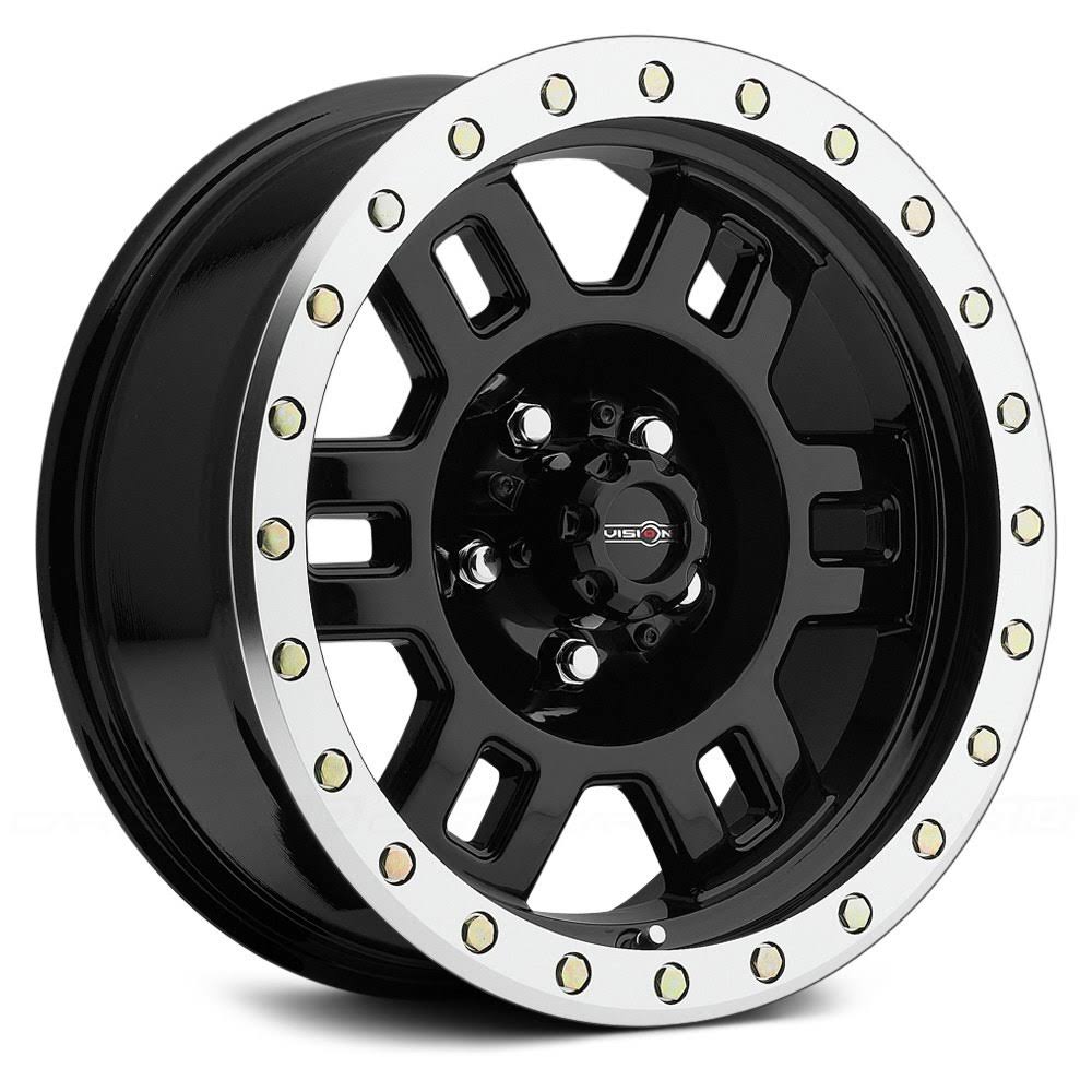 18x9 8x165.1 Gloss Black Machined Lip Wheel D69328