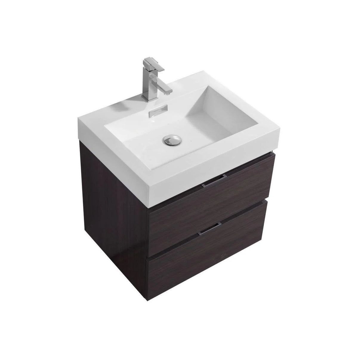 24 in. Wall Mount Gray Oak Bathroom Vanity S768154