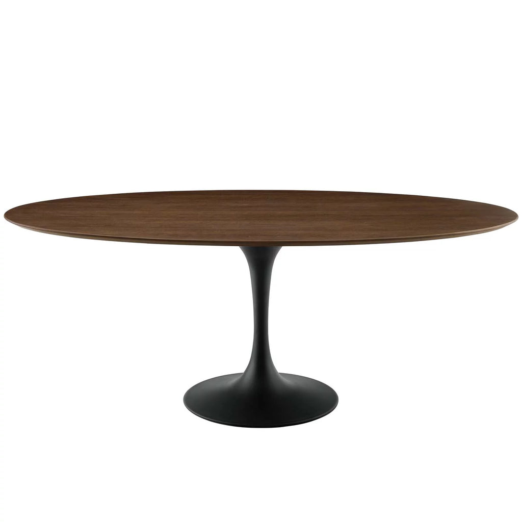 Oval Wood Aluminum Dining Table J767053