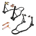 850lbs Motorcycle Stand Lift Front Rear Combo Black R281413