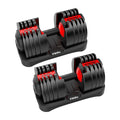 Adjustable Dumbbell 10-90 lbs Black S5422