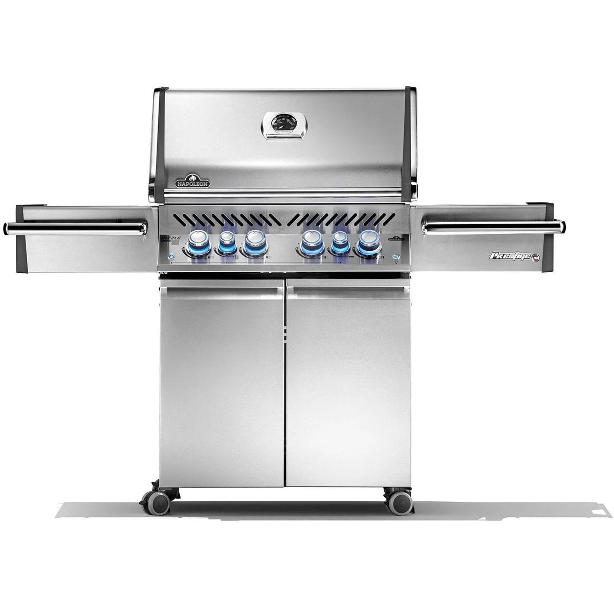 Propane Gas Grill With Infrared Rear Burner And Side Burners U8154