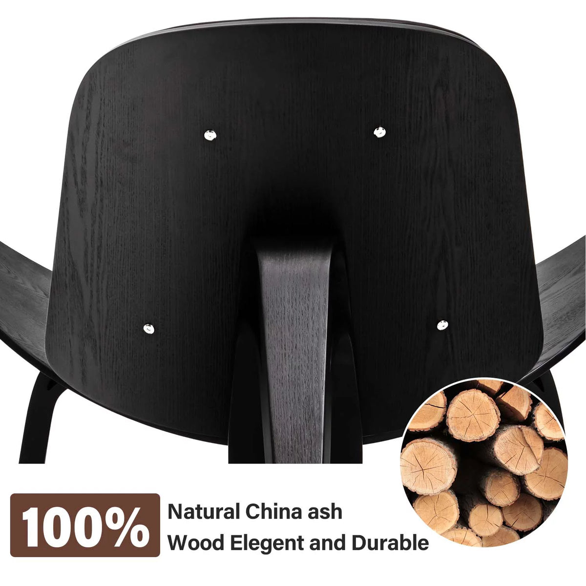 Mid Century Modern Leather Accent Chair F386489