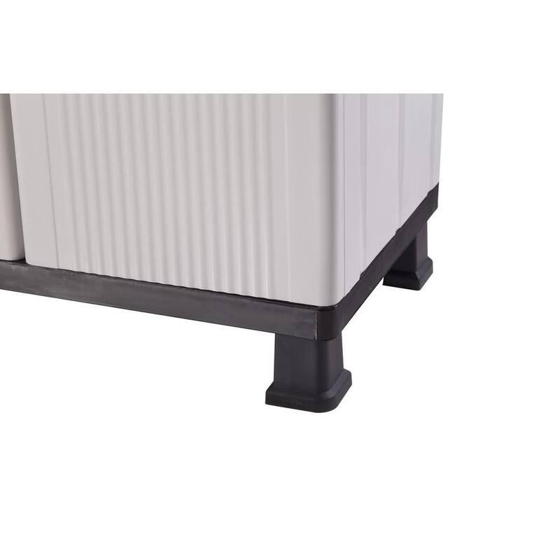 Gray Plastic Freestanding Garage Cabinet N847786