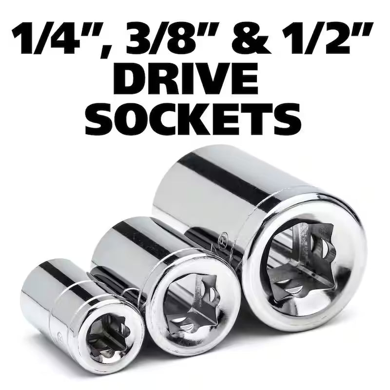 1/4 in., 3/8 in., and 1/2 in. Drive Mechanics Tool Set (605-Piece) F283000