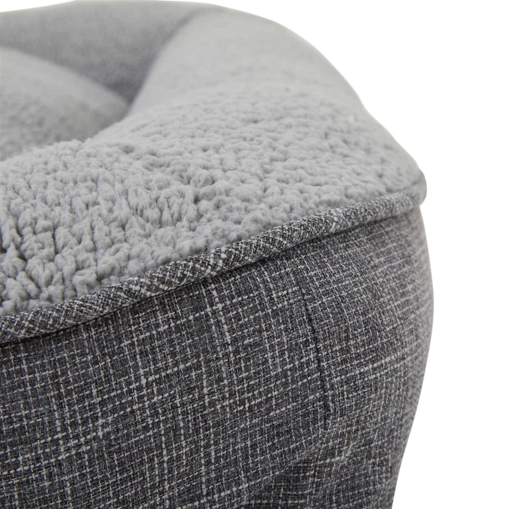 Grey Rectangle Lounger Dog Bed Z50095