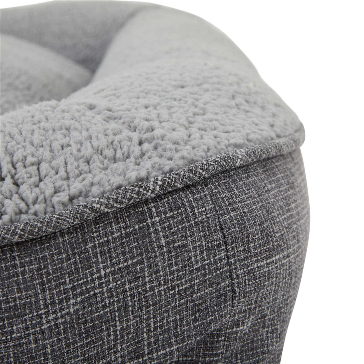 Grey Rectangle Lounger Dog Bed Z50095