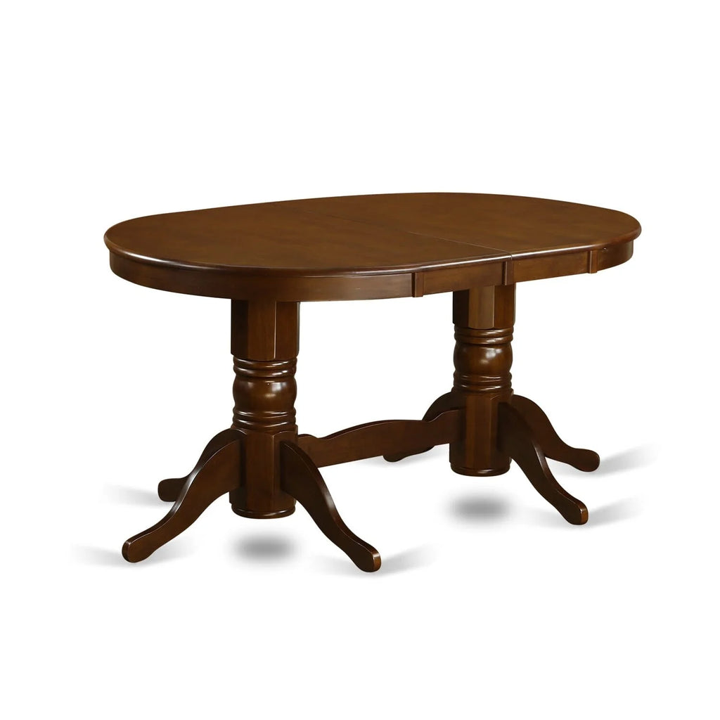 Oval Dining Room Table Set with Butterfly Leaf and Dining Chairs K141