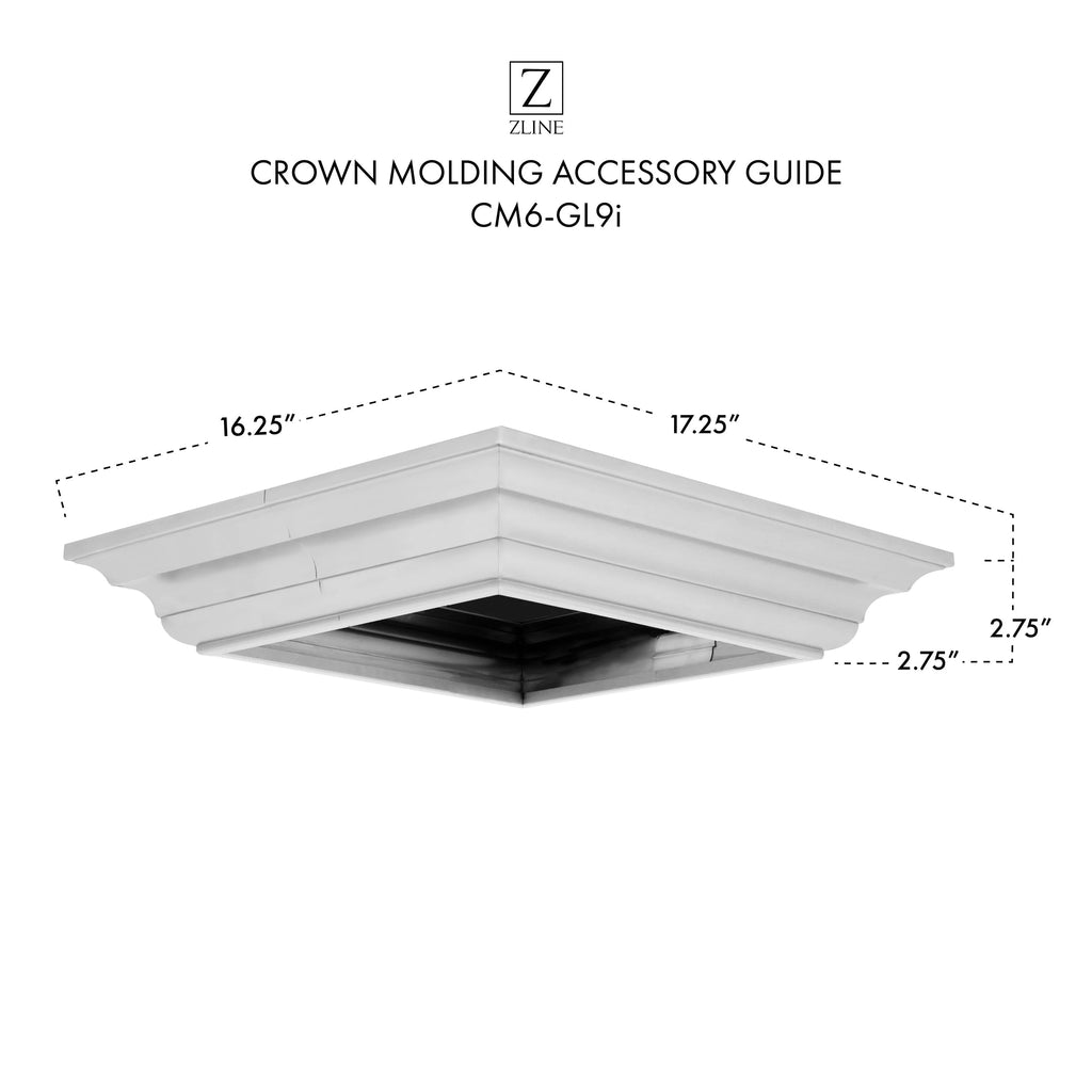 Crown Molding Profile 5 for Island Mount Range Hood V918