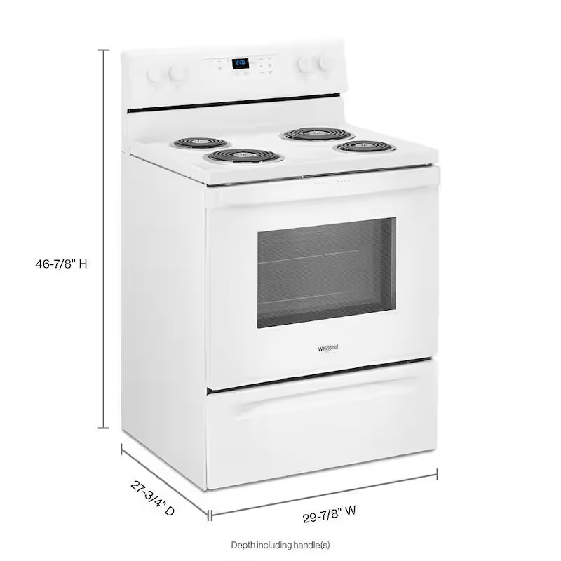 4-Burner Electric Range with Self-Cleaning in White X944