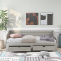 Wooden Sofa Bed with Roller Bed and Two Storage Drawers U581