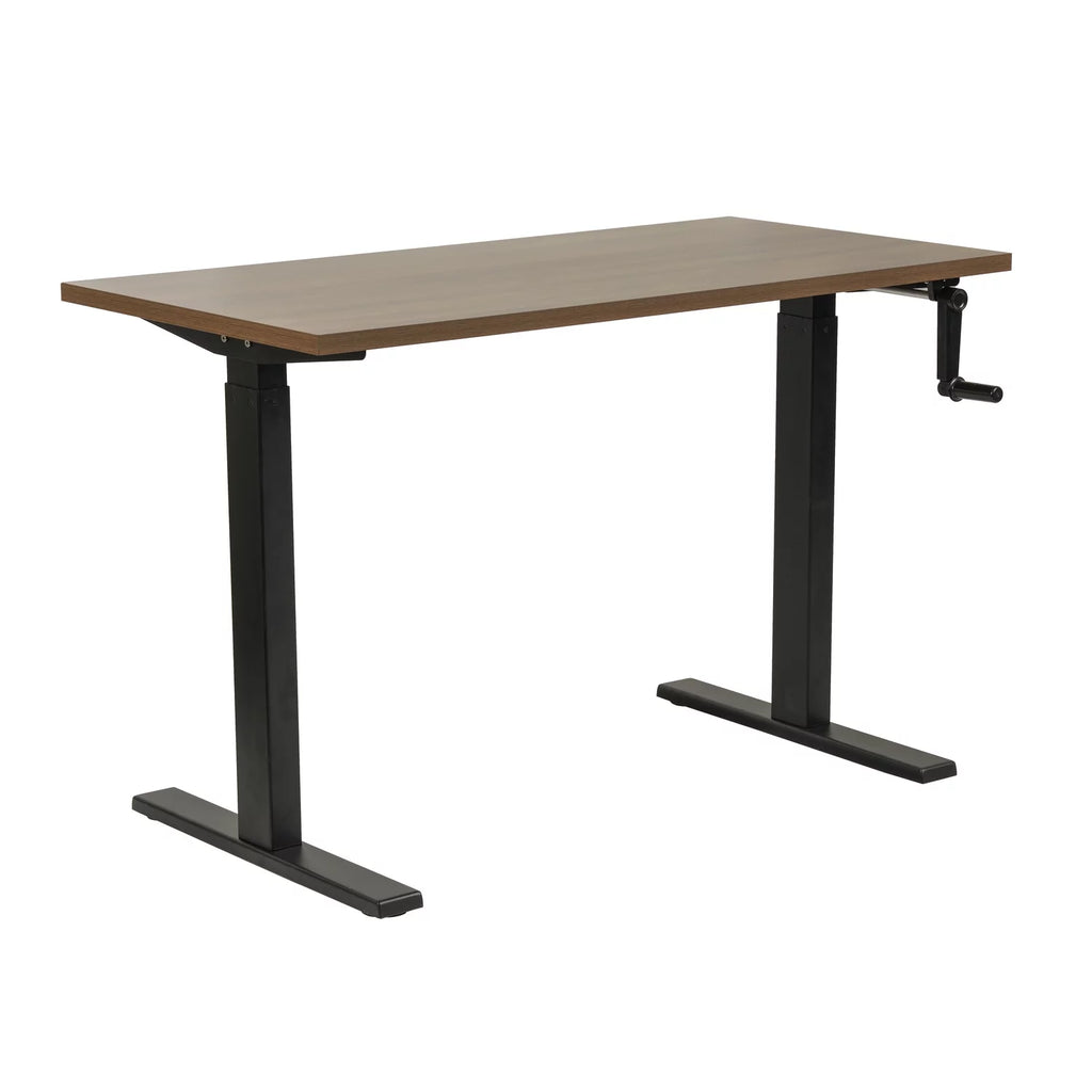 Adjustable Desk with Privacy Screen and Three Drawer Mobile File H590
