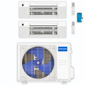 30,000 BTU 2 Zone Ceiling Cassette Ductless Air Conditioner and Heat Pump C339