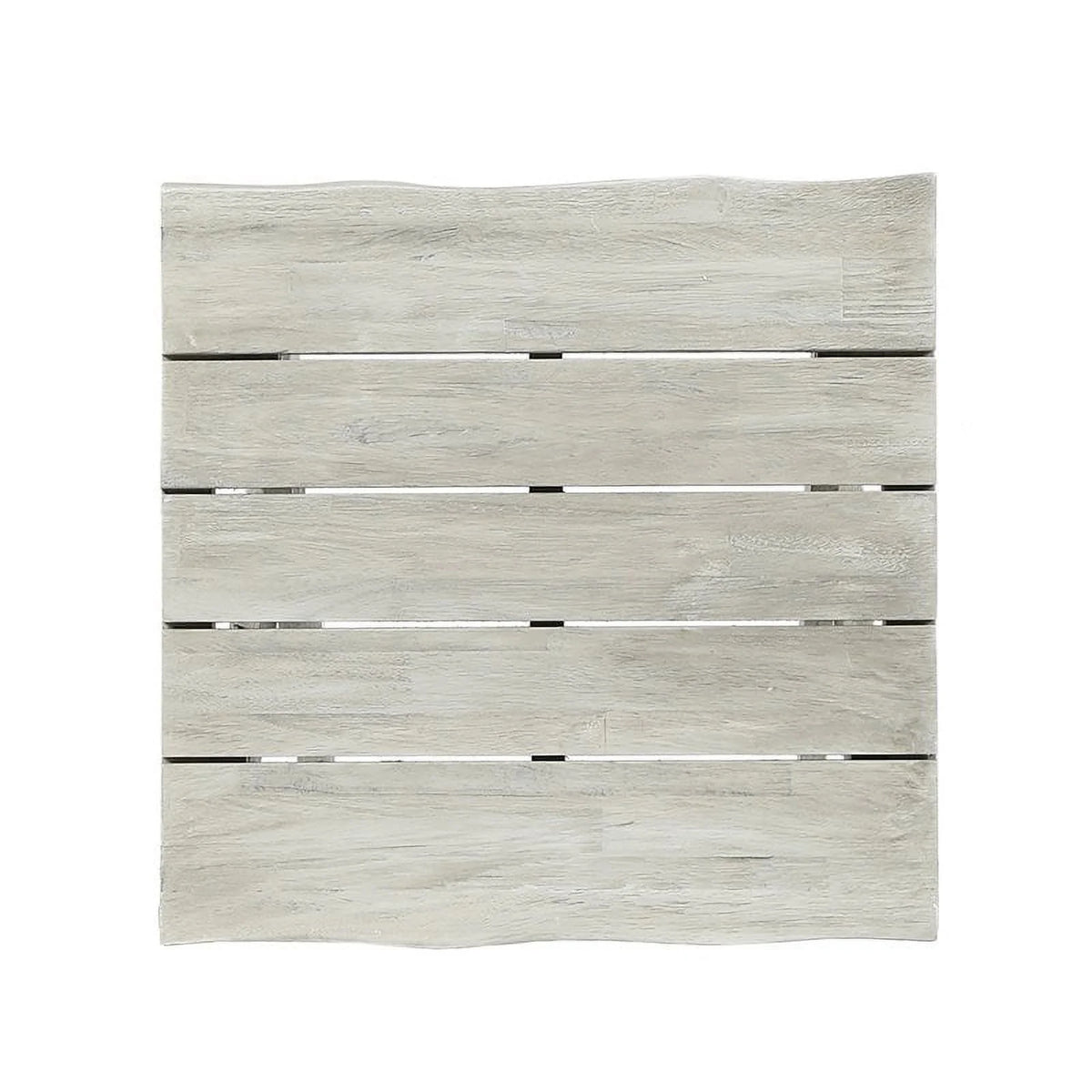 Light Gray Acacia Wood Outdoor Side Table I2653