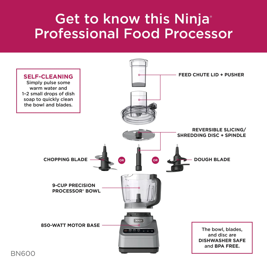 850 Watts 9-Cup Food Processor G551