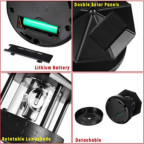 Black Rotatable Waterproof Solar Lights M66948