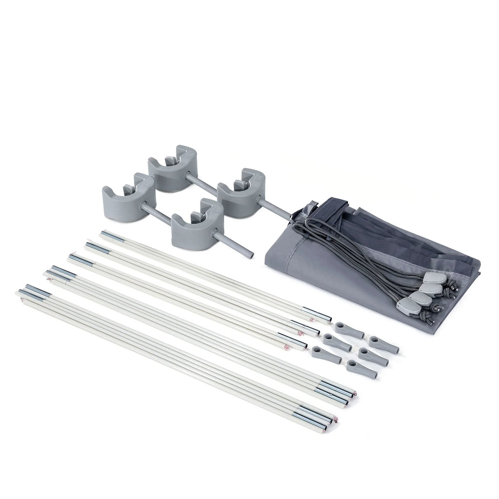 12' x 30 Steel Frame Pool Set with Filter & Canopy F6613
