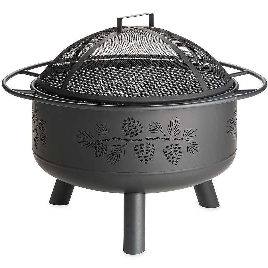 Wood Burning Fire Pit with Spark Guard X33569