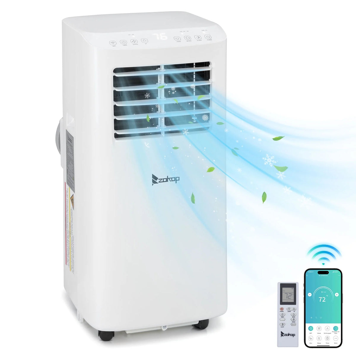5100 BTU Portable Air Conditioner Dehumidifier Fan with Remote Control R3950