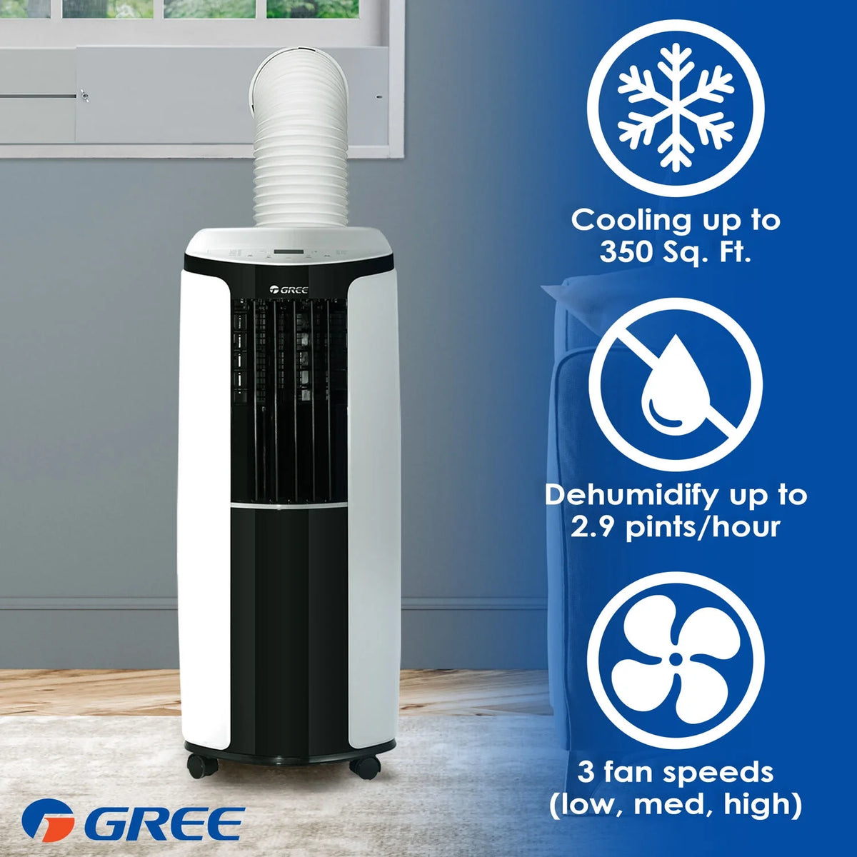 6,000 BTU Portable Air Conditioner with Remote K513863
