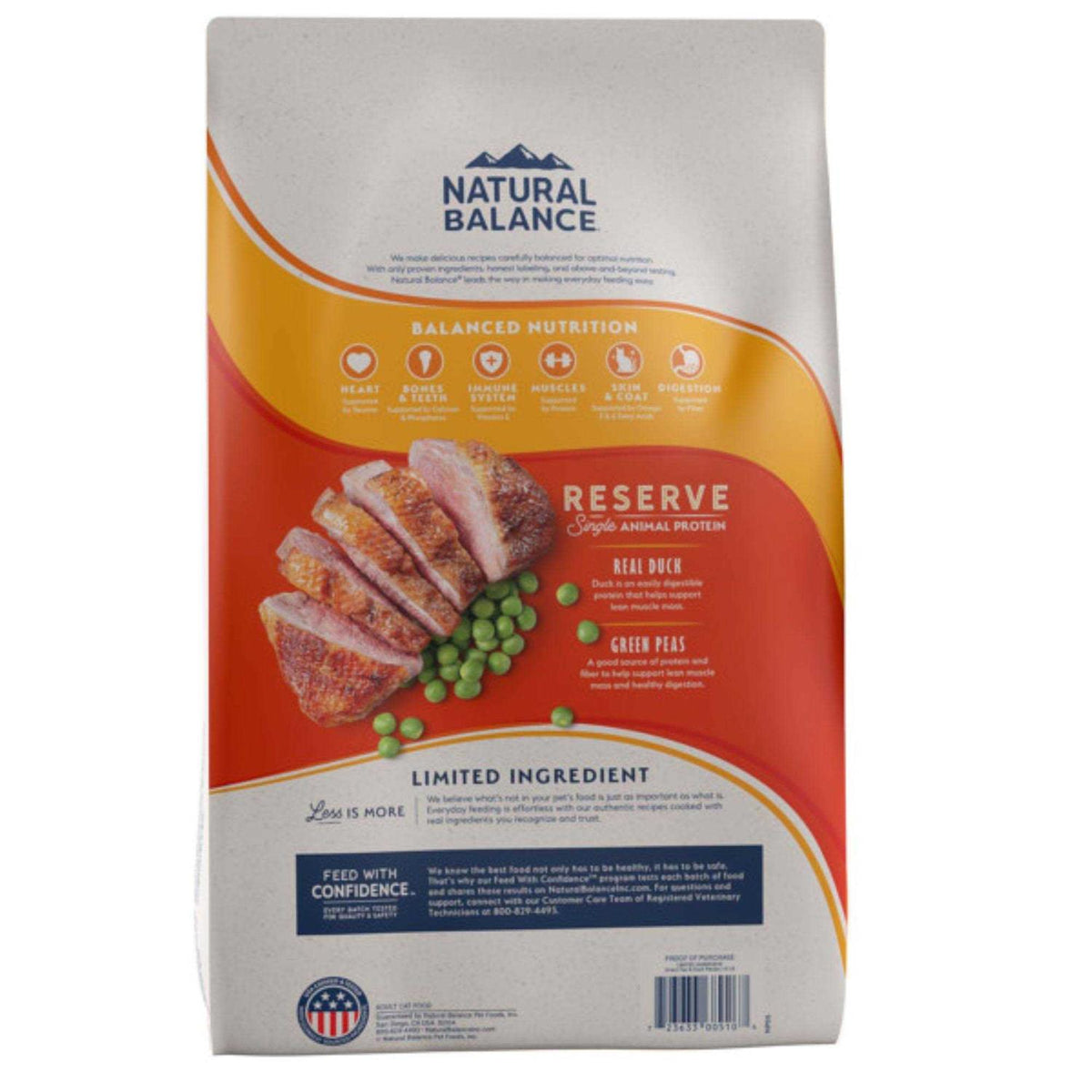 Limited Ingredient Duck & Green Pea Grain-Free Dry Cat Food N861652