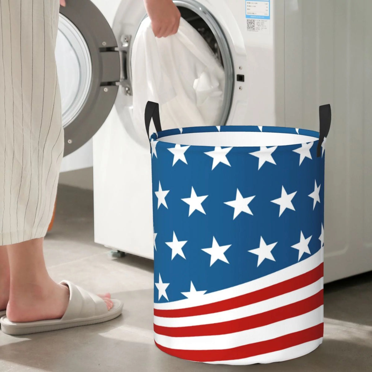 Waterproof Collapsible Large Laundry Basket with Handles M246