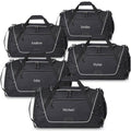 Set of 5 Black Weekender Duffel Bags V8614