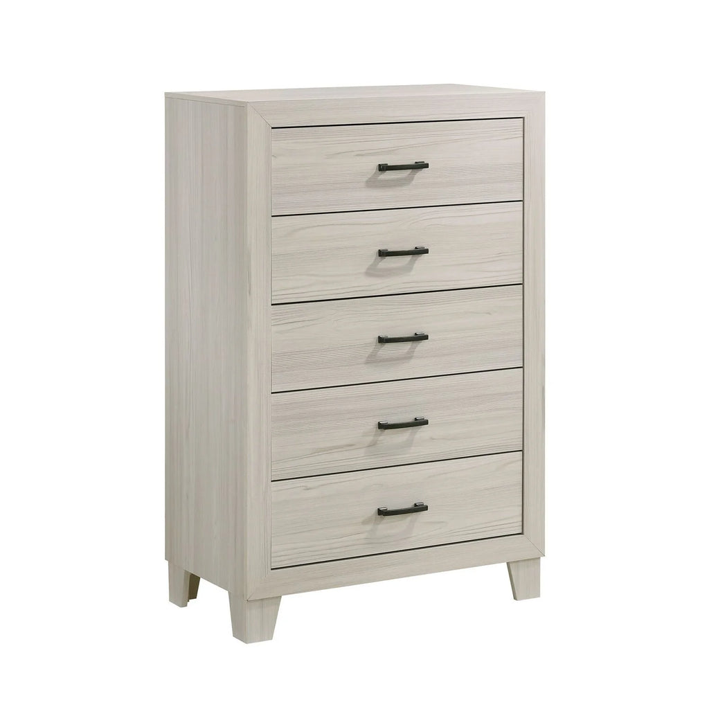 Gray King 5PC Panel Bedroom Set Q159