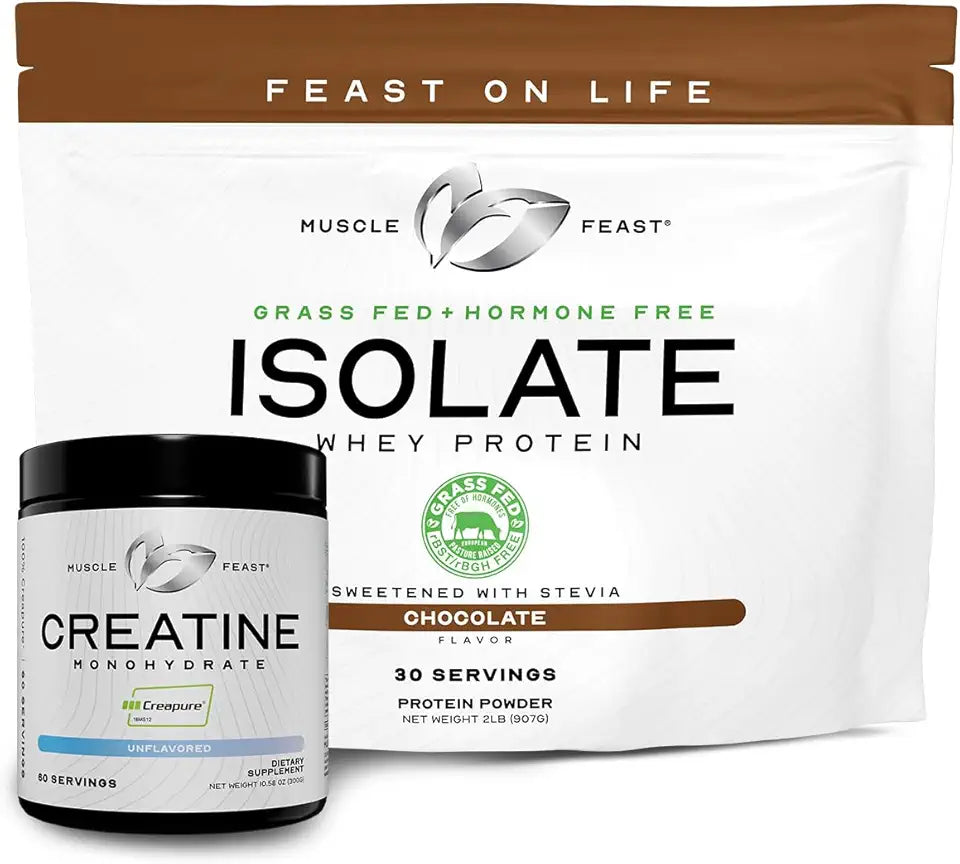 Whey Protein Isolate and Creatine Powder Bundle E328514