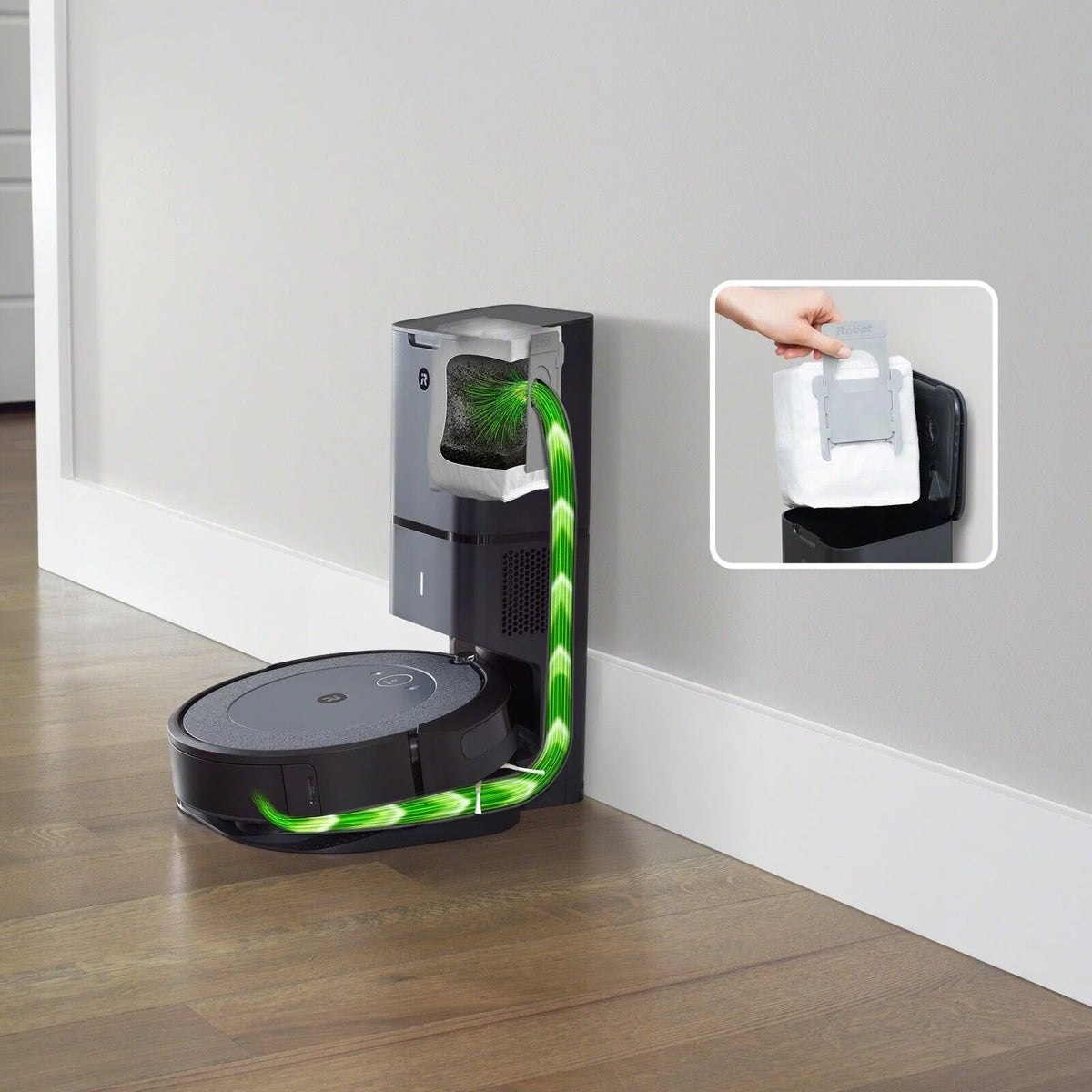 Restored iRobot Roomba i3+ Self-Emptying Vacuum Cleaning Robot - Manufacturers Certified !- (Refurbished) C7207