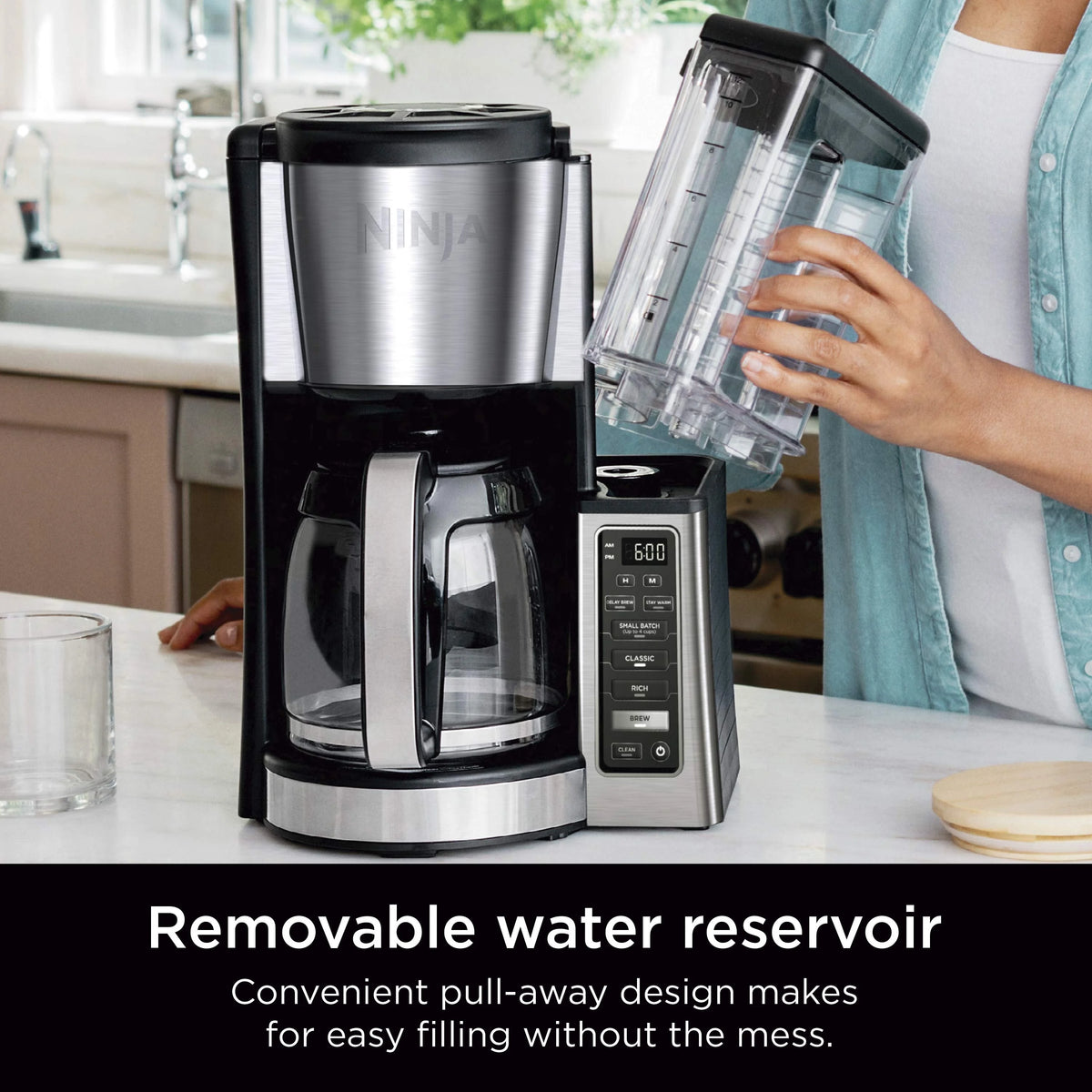 12-Cup Programmable Coffee Maker with Glass Carafe U3910