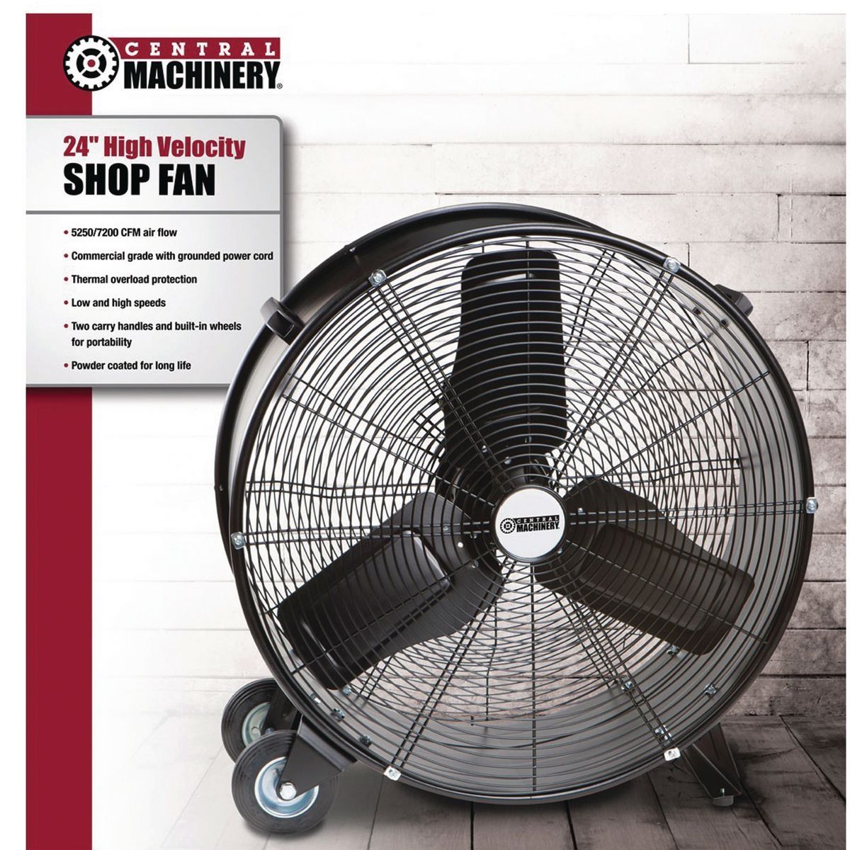 24 in. 2-Speed High-Velocity Shop Fan F420