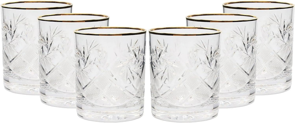 Set Of 6 Vintage Crystal Whisky Glasses C547055