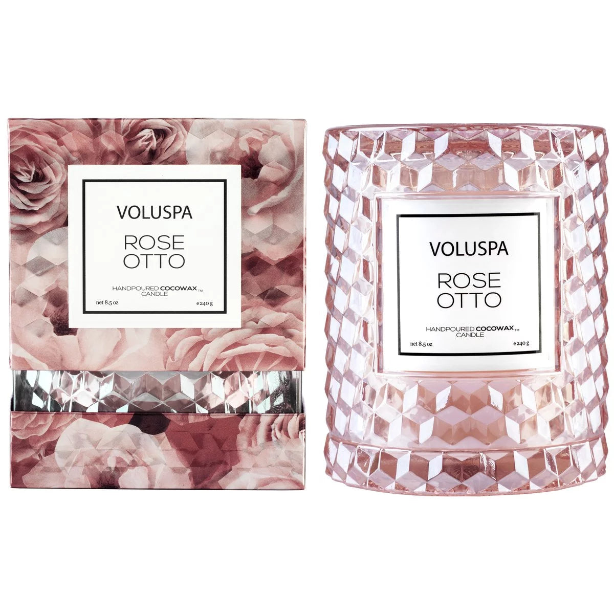 Rose Otto Cloche Candle 8.5 oz B3198