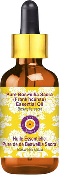 Pure Boswellia Sacra Essential Oil with Glass Dropper Steam Distilled 50ml (1.69 oz) T474
