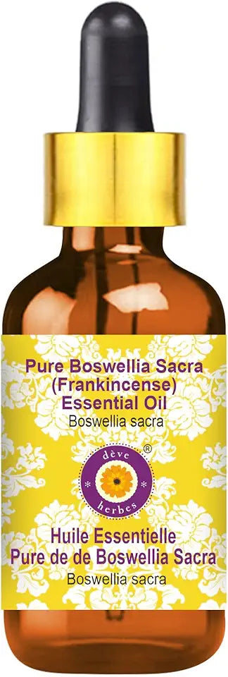 Pure Boswellia Sacra Essential Oil with Glass Dropper Steam Distilled 50ml (1.69 oz) T474