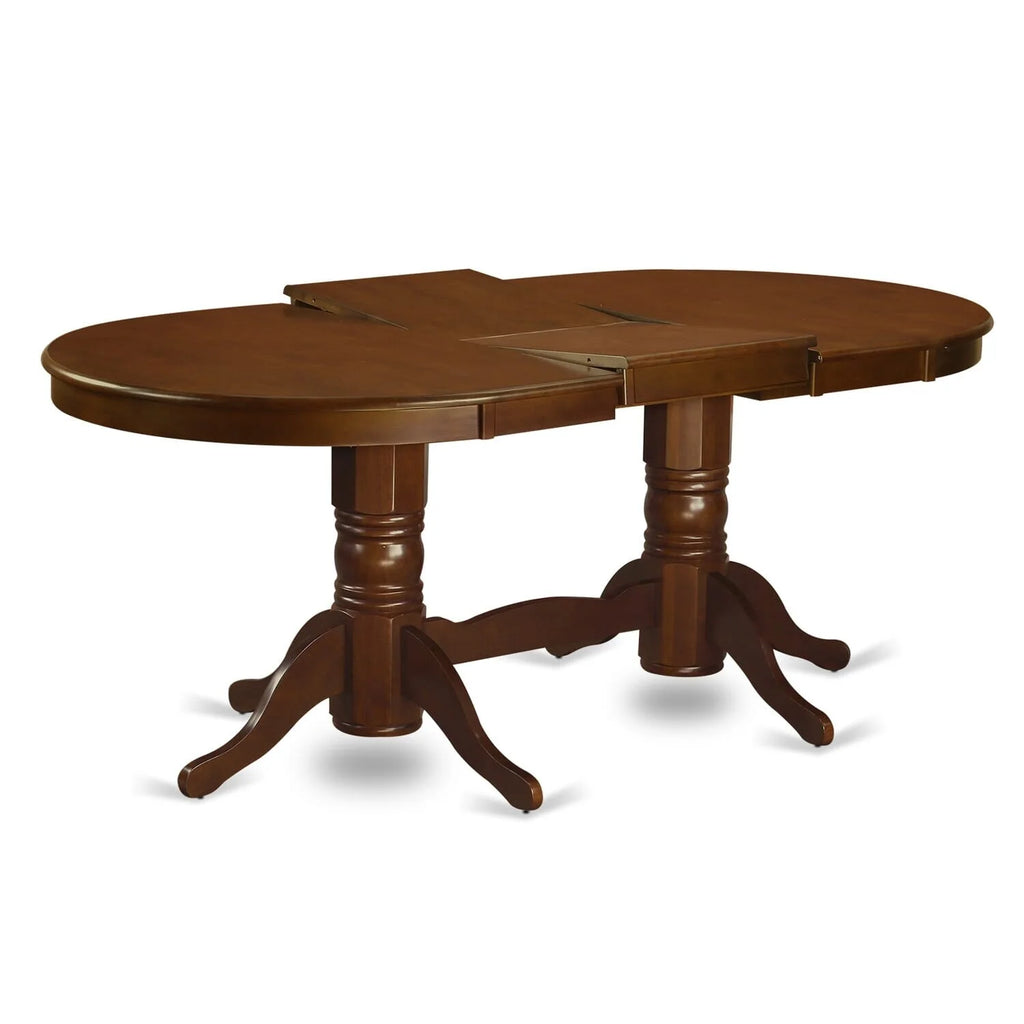Oval Dining Room Table Set with Butterfly Leaf and Dining Chairs K141