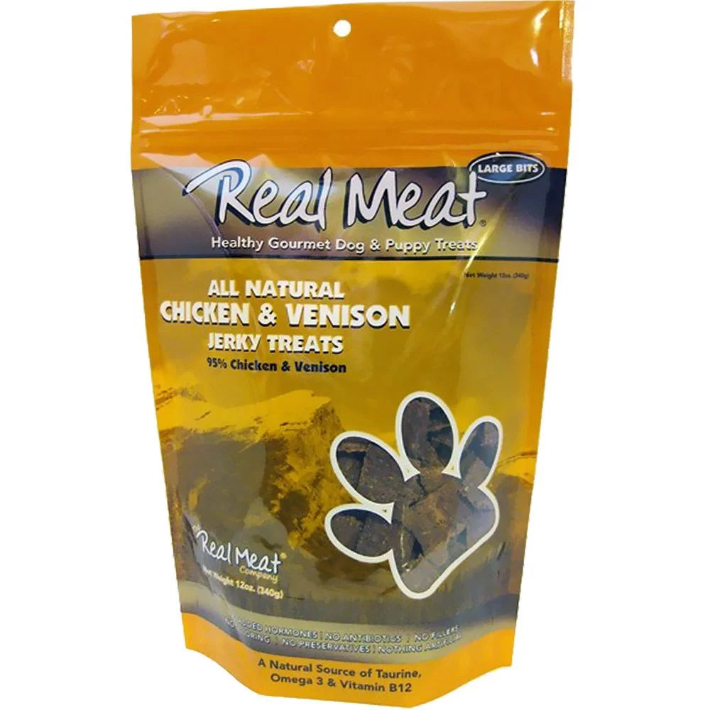 Chicken & Venison Jerky Dog Treats 12 Ounce I10233