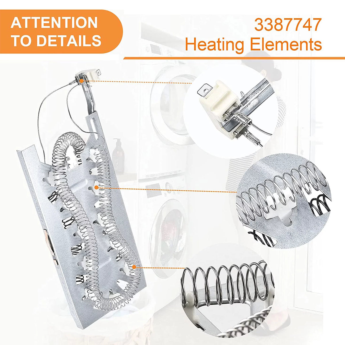 Dryer Heating Element with Thermal Fuse Kit Q9504